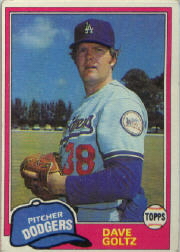 1981 Topps Baseball Cards      548     Dave Goltz